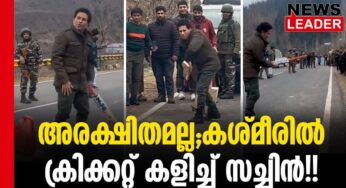 യുവാക്കള്‍ക്കൊപ്പം ക്രിക്കറ്റ് കളി 